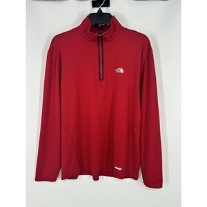 The North Face VaporWick Waffle Knit Thermal 1/4‎ Zip Pullover Sweatshirt Large